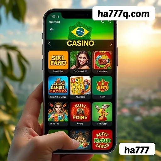 Aplicativo móvel ha777 para iOS e Android